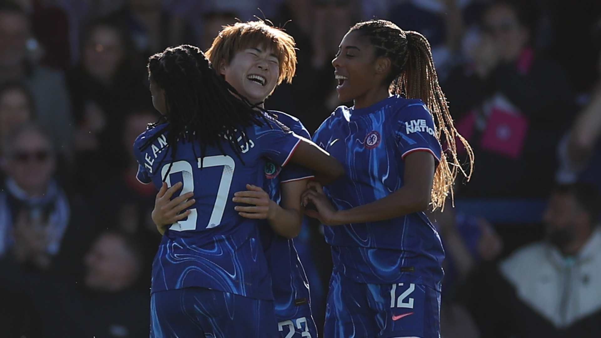 チェルシー浜野まいかが難しい体勢からのボレー弾で今季5ゴール目